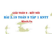 Bài 2.19 SGK Toán 9 tập 1 Kết nối tri thức